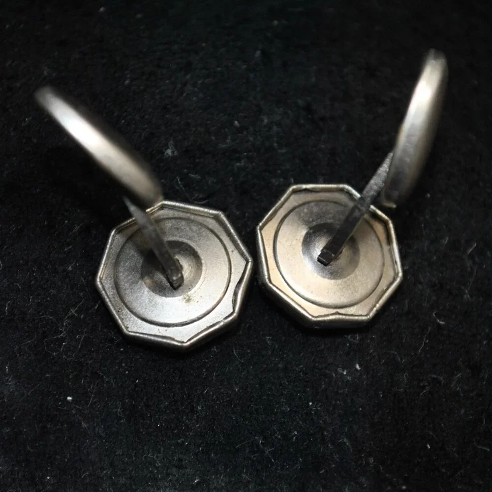 Antique/Vintage Art Deco Celluloid Octagon-shaped Cufflinks